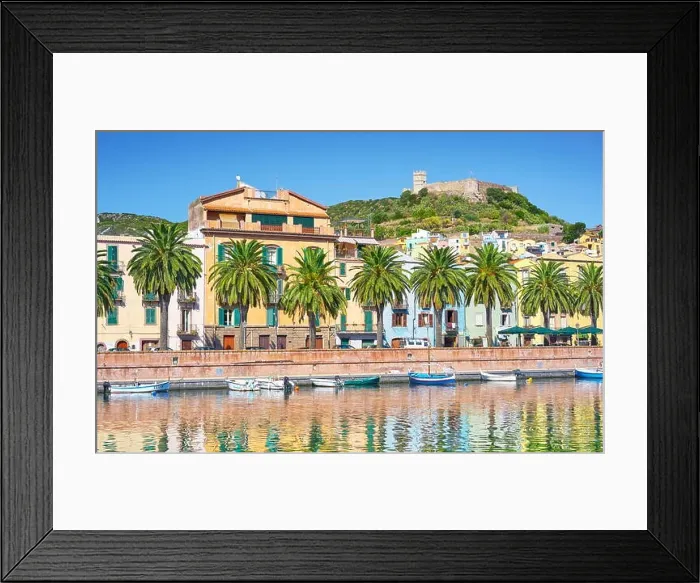 Framed Print : Bosa Old Town, Sardegna (Sardinia Island), Italy Framed Print : Bosa Old Town, Sardegna (Sardinia Island), Italy