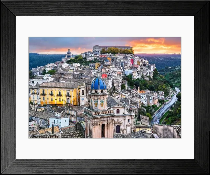 Framed Print : Ragusa Ibla, Sicily, Italy at dawn Framed Print : Ragusa Ibla, Sicily, Italy at dawn