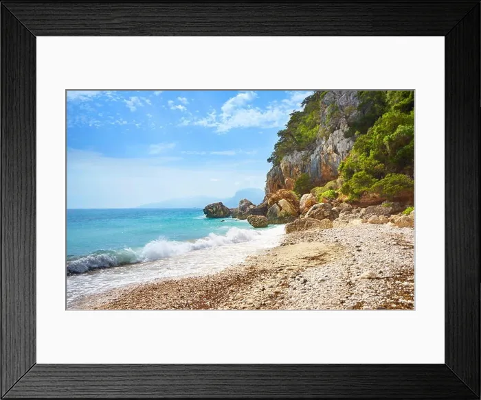 Framed Print : Sardinia Island - Cala Fuili Beach, Orosei Gulf National Park, Italy Framed Print : Sardinia Island - Cala Fuili Beach, Orosei Gulf National Park, Italy