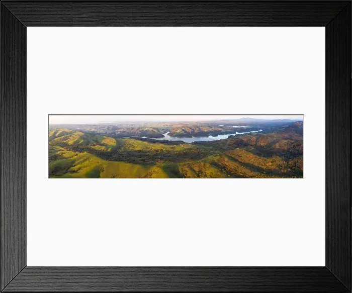 Framed Print : Evening sunlight shines on the green hills of the East Bay in Northern California. This open area, east of San Francisco Bay, is green in the winter Framed Print : Evening sunlight shines on the green hills of the East Bay in Northern California. This open area, east of San Francisco Bay, is green in the winter