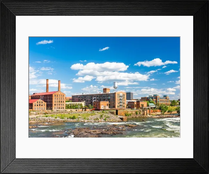 Framed Print : Columbus, Georgia, USA downtown skyline on the river Framed Print : Columbus, Georgia, USA downtown skyline on the river