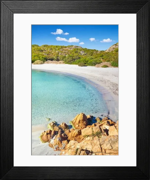 Framed Print : Sardinia Island - Punta dei Capriccioli Beach, Italy