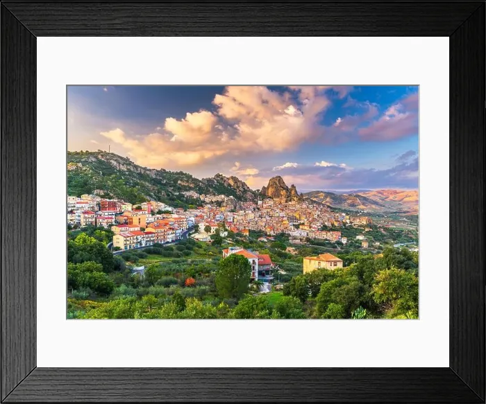 Framed Print : Gagliano Castelferrato, Italy in Sicily at dusk Framed Print : Gagliano Castelferrato, Italy in Sicily at dusk