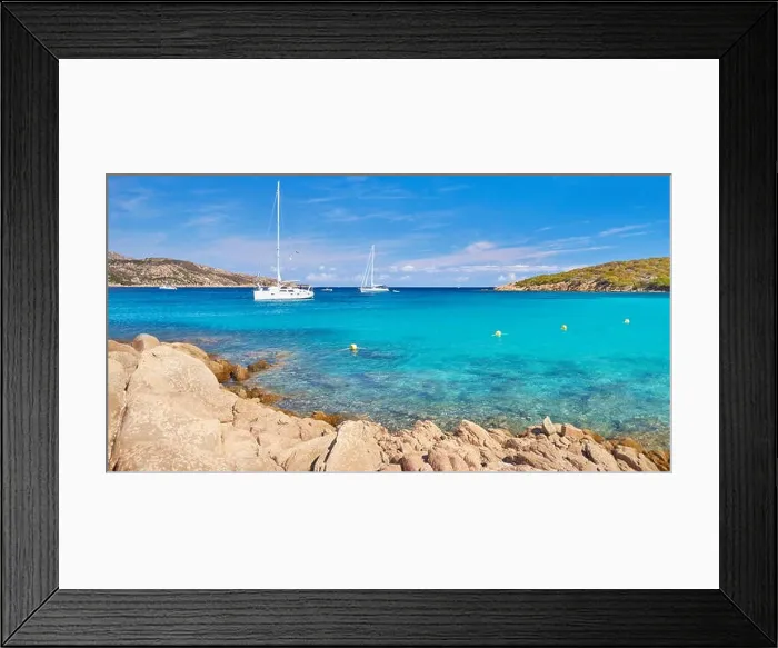 Framed Print : Cala Portese Beach, Caprera Island, Sardinia, Italy Framed Print : Cala Portese Beach, Caprera Island, Sardinia, Italy