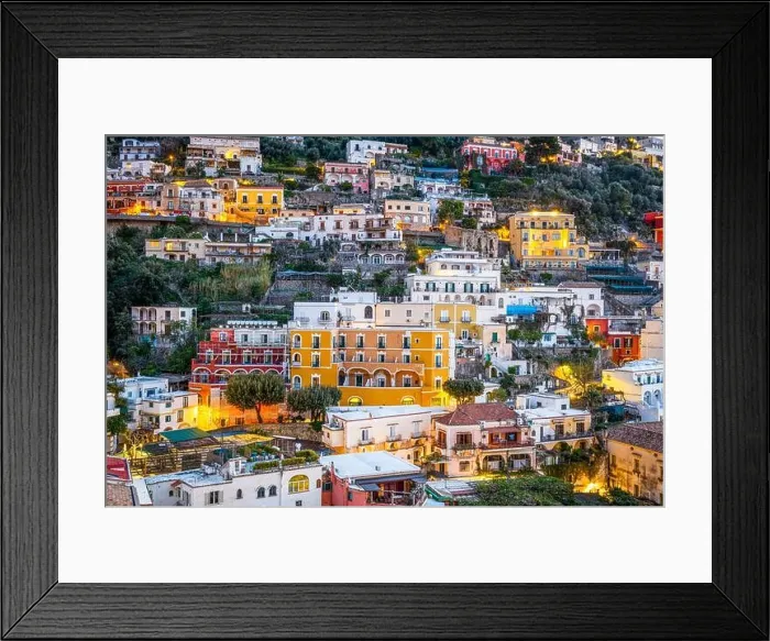 Framed Print : Amalfi, Italy close up at twilight Framed Print : Amalfi, Italy close up at twilight
