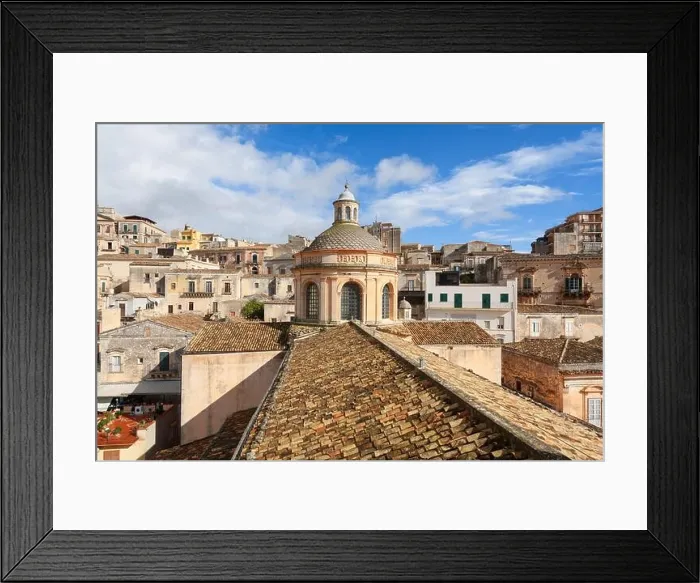 Framed Print : Modica, Sicily, Italy from the Cathedral of San Giorgio Framed Print : Modica, Sicily, Italy from the Cathedral of San Giorgio