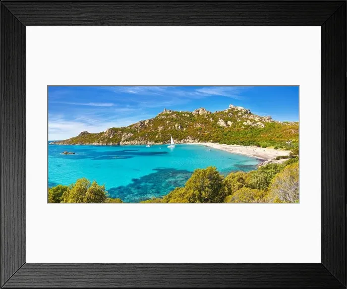 Framed Print : Roccapina Beach, South-West Coast, Corsica Island, France Framed Print : Roccapina Beach, South-West Coast, Corsica Island, France