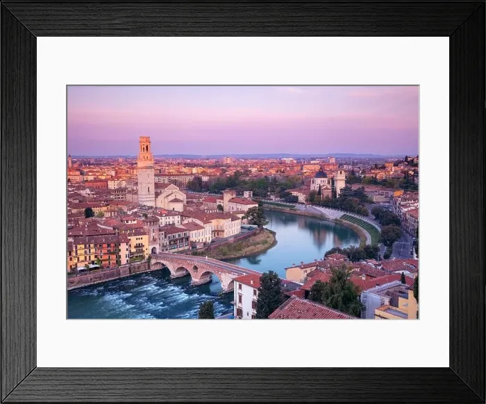 Framed Print : Verona, Italy. Aerial cityscape image of Verona, Italy at spring sunrise Framed Print : Verona, Italy. Aerial cityscape image of Verona, Italy at spring sunrise