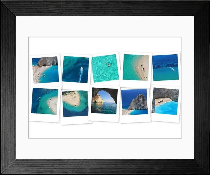 Framed Print : Photo collage Greece. Greek Islands. Zakynthos, Marathonisi, Blue Caves, Navagio Beach. Travel concept Framed Print : Photo collage Greece. Greek Islands. Zakynthos, Marathonisi, Blue Caves, Navagio Beach. Travel concept