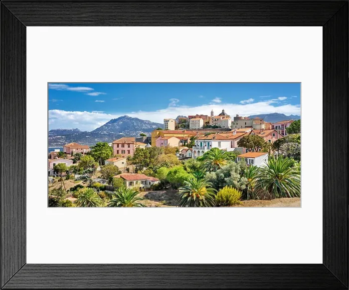 Framed Print : Piana Village, Les Calanches, Golfe de Porto, Corsica Island, France, UNESCO Framed Print : Piana Village, Les Calanches, Golfe de Porto, Corsica Island, France, UNESCO