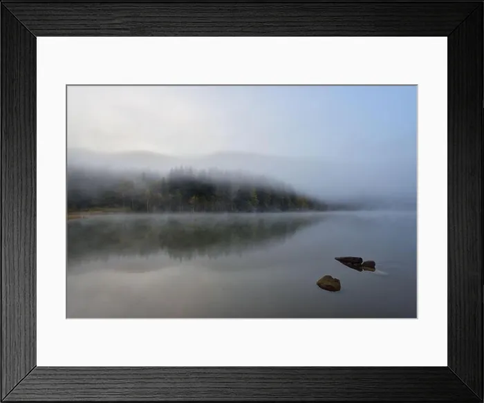 Framed Print : Autumn landscape in the mountains with trees reflecting in the water at St. Ana's lake, Romania Framed Print : Autumn landscape in the mountains with trees reflecting in the water at St. Ana's lake, Romania