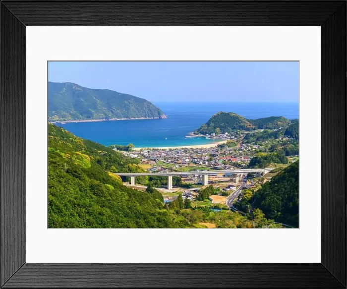 Framed Print : Kumano City, Mie Prefecture, Japan at Atashika waterfront Framed Print : Kumano City, Mie Prefecture, Japan at Atashika waterfront