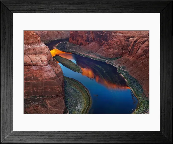Framed Print : Colorado River at sunrise, Horse Shoe Bend, Page, Arizona, USA Framed Print : Colorado River at sunrise, Horse Shoe Bend, Page, Arizona, USA