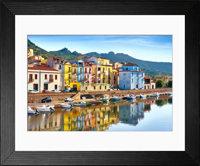 Framed Print : Bosa Old Town, Riviera del Corallo, Sardegna (Sardinia Island), Italy Framed Print : Bosa Old Town, Riviera del Corallo, Sardegna (Sardinia Island), Italy