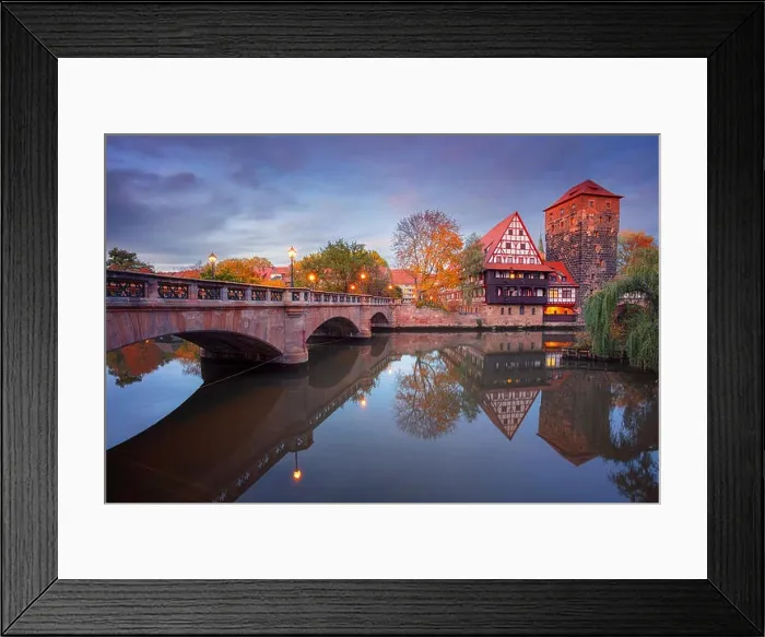Framed Print : Nuremberg, Germany. Cityscape image of old town Nuremberg, Germany during autumn sunset Framed Print : Nuremberg, Germany. Cityscape image of old town Nuremberg, Germany during autumn sunset