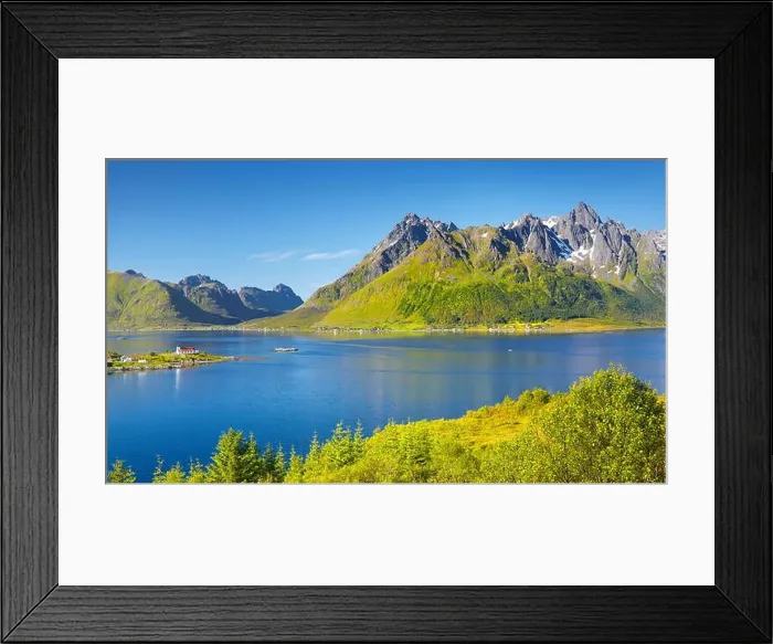 Framed Print : Austnesfjord, Lofoten Islands, Norway Framed Print : Austnesfjord, Lofoten Islands, Norway