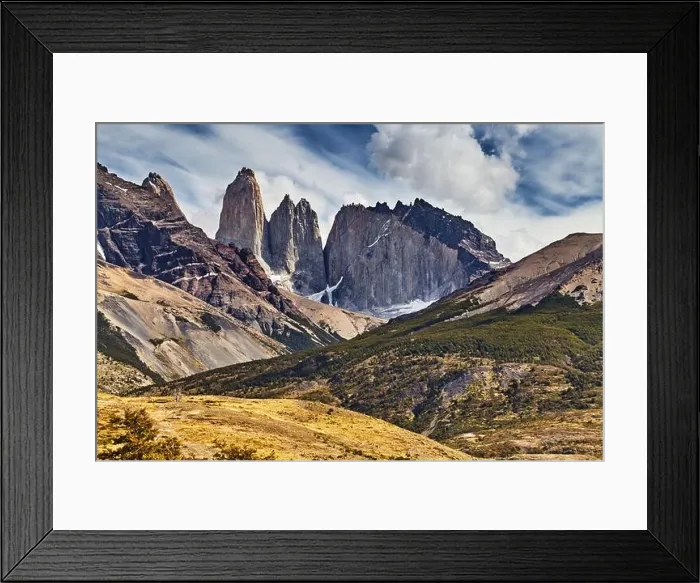 Framed Print : Torres del Paine National Park, Patagonia, Chile Framed Print : Torres del Paine National Park, Patagonia, Chile