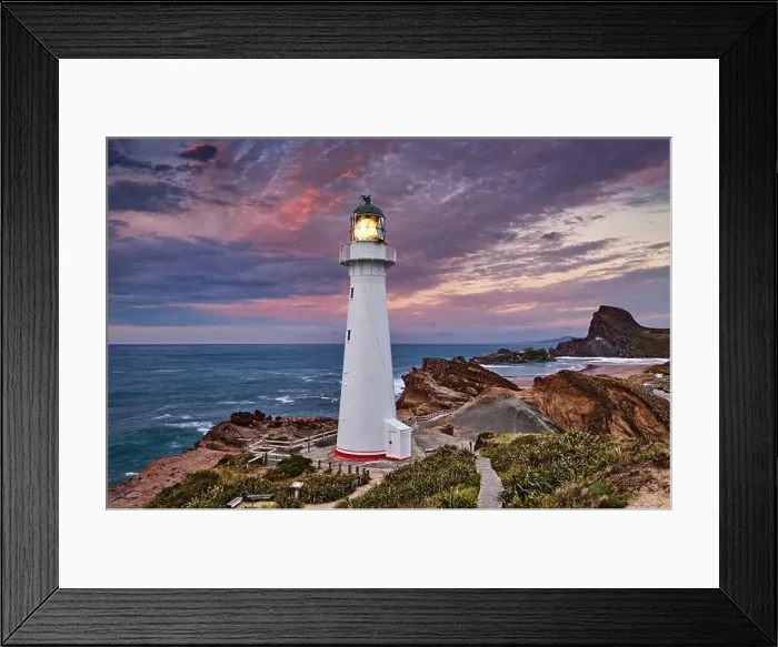 Framed Print : Castle Point Lighthouse, sunrise, Wairarapa, New Zealand Framed Print : Castle Point Lighthouse, sunrise, Wairarapa, New Zealand