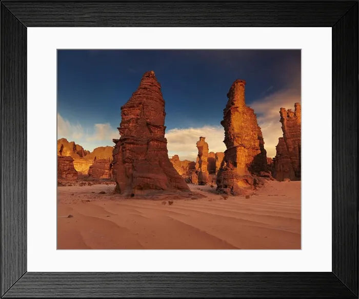 Framed Print : Rocks of Sahara Desert, Tassili N'Ajjer, Algeria Framed Print : Rocks of Sahara Desert, Tassili N'Ajjer, Algeria