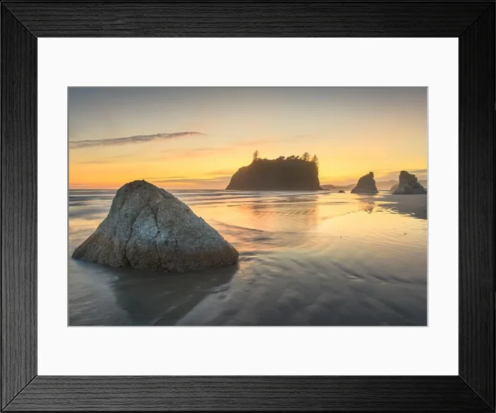 Framed Print : Olympic National Park, Washington, USA at Ruby Beach at dusk Framed Print : Olympic National Park, Washington, USA at Ruby Beach at dusk