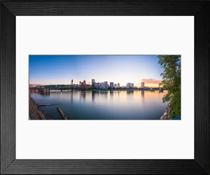 Framed Print : Portland, Oregon, USA skyline at dusk on the Willamette River Framed Print : Portland, Oregon, USA skyline at dusk on the Willamette River