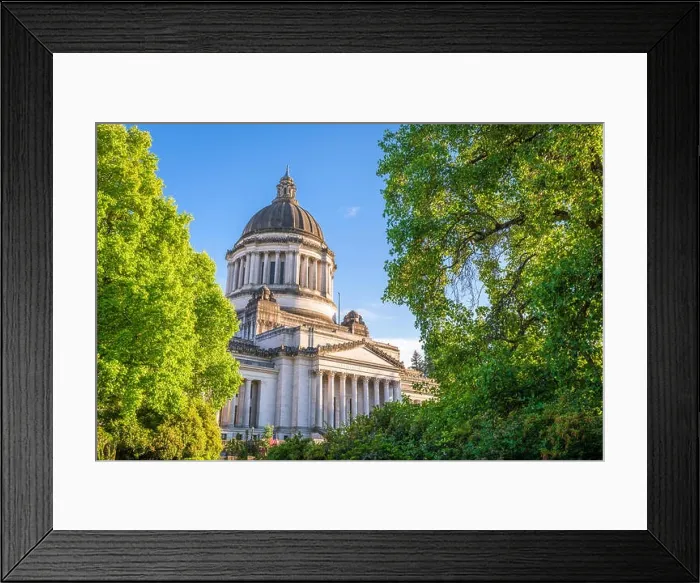 Framed Print : Olympia, Washington, USA at the capitol building Framed Print : Olympia, Washington, USA at the capitol building