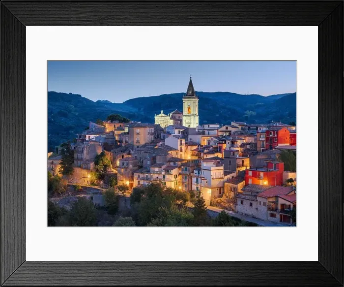 Framed Print : Novara di Sicilia, Sicily, Italy village at dawn Framed Print : Novara di Sicilia, Sicily, Italy village at dawn