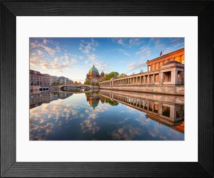 Framed Print : Berlin, Germany. Image of Berlin Cathedral and Museum Island in Berlin during sunrise Framed Print : Berlin, Germany. Image of Berlin Cathedral and Museum Island in Berlin during sunrise