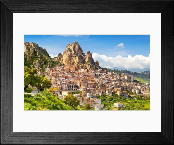 Framed Print : Gagliano Castelferrato landscape, province of Enna, Sicily, Italy Framed Print : Gagliano Castelferrato landscape, province of Enna, Sicily, Italy