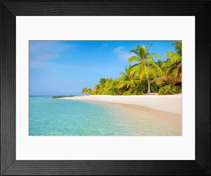 Framed Print : Maldives Beach landscape Framed Print : Maldives Beach landscape