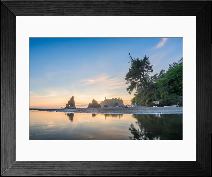 Framed Print : Olympic National Park, Washington, USA at Ruby Beach at dusk Framed Print : Olympic National Park, Washington, USA at Ruby Beach at dusk