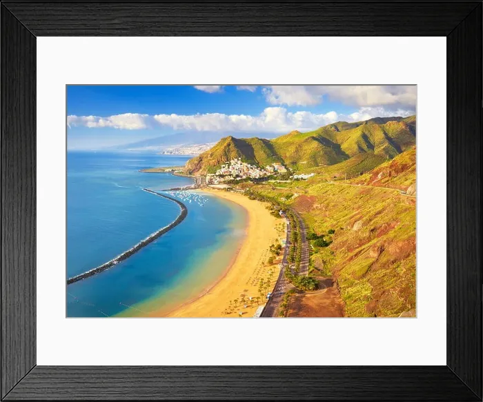 Framed Print : Tenerife, Canary Islands - Teresitas Beach and San Andres, Spain Framed Print : Tenerife, Canary Islands - Teresitas Beach and San Andres, Spain