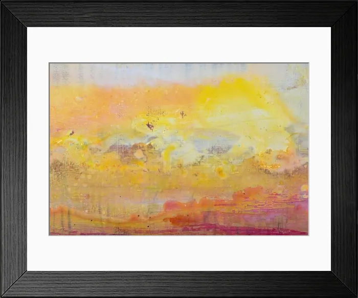 Framed Print : Red and yellow water color paint texture Framed Print : Red and yellow water color paint texture