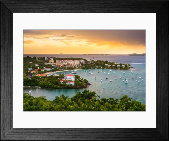 Framed Print : Cruz Bay, St. John, USVI Framed Print : Cruz Bay, St. John, USVI
