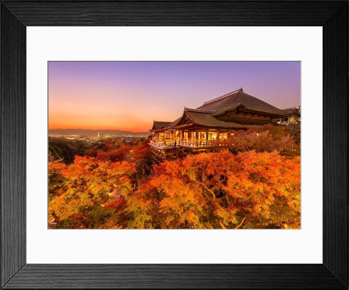 Framed Print : Kyoto, Japan at Kiyomizu-dera Temple Framed Print : Kyoto, Japan at Kiyomizu-dera Temple