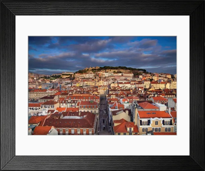 Framed Print : Lisbon. Image of Lisbon, Portugal during golden hour Framed Print : Lisbon. Image of Lisbon, Portugal during golden hour