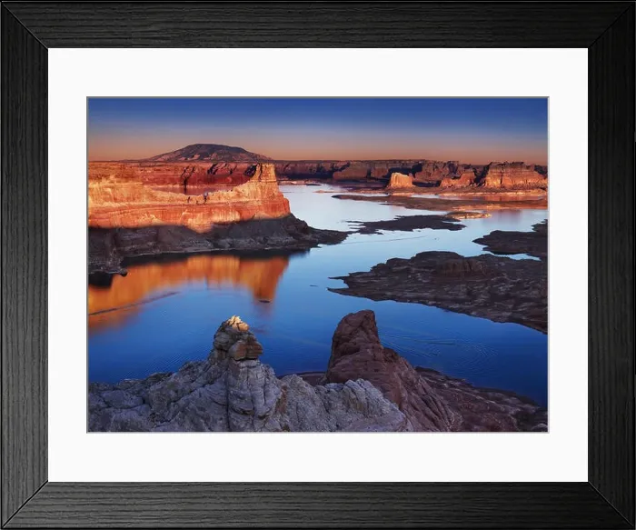 Framed Print : Alstrom Point at sunset, Lake Powell, Utah, USA Framed Print : Alstrom Point at sunset, Lake Powell, Utah, USA