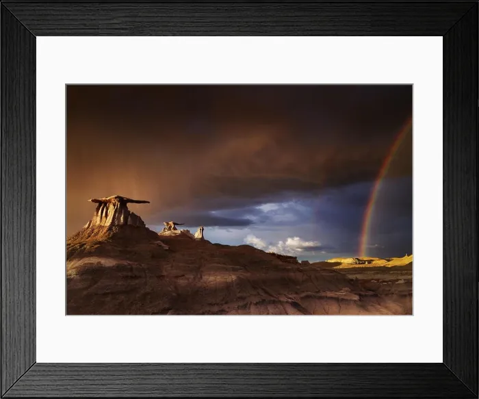 Framed Print : The Wings, bizarre rock formations in Bisti Badlands, New Mexico, USA Framed Print : The Wings, bizarre rock formations in Bisti Badlands, New Mexico, USA