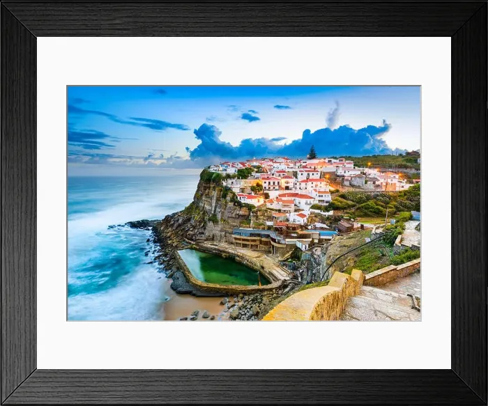 Framed Print : Azenhas do Mar, Portugal coastal town Framed Print : Azenhas do Mar, Portugal coastal town