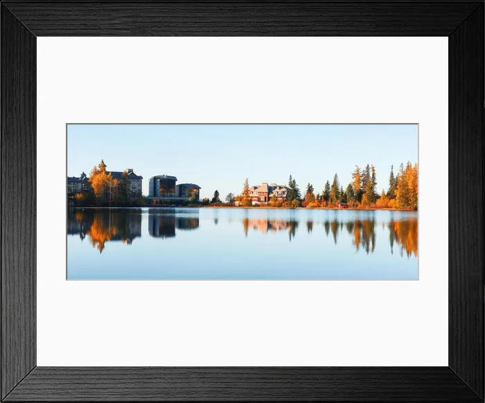 Framed Print : Panorama of mountain lake Strbske pleso (Strbske lake) in autumn time. High Tatras national park, Slovakia Framed Print : Panorama of mountain lake Strbske pleso (Strbske lake) in autumn time. High Tatras national park, Slovakia