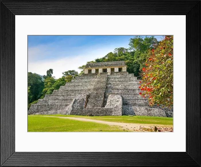 Framed Print : Temple of Inscriptions, Maya Ruins, Palenque, Mexico, UNESCO Framed Print : Temple of Inscriptions, Maya Ruins, Palenque, Mexico, UNESCO
