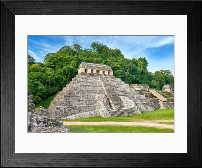 Framed Print : Palenque Archaeological Site - Temple of Inscriptions, Maya Ruins, Mexico, UNESCO Framed Print : Palenque Archaeological Site - Temple of Inscriptions, Maya Ruins, Mexico, UNESCO
