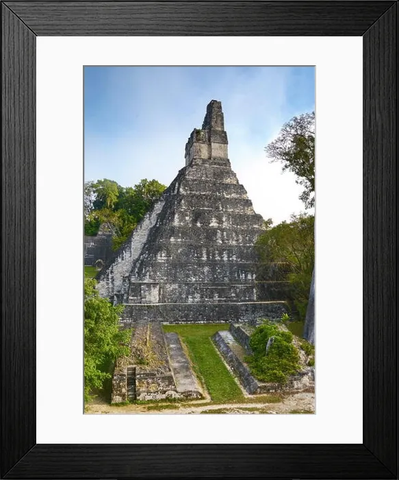 Framed Print : Maya Ruins - Temple of the Great Jaguar (Templo del Gran Jaguar), Tikal National Park, Guatemala, UNESCO Framed Print : Maya Ruins - Temple of the Great Jaguar (Templo del Gran Jaguar), Tikal National Park, Guatemala, UNESCO