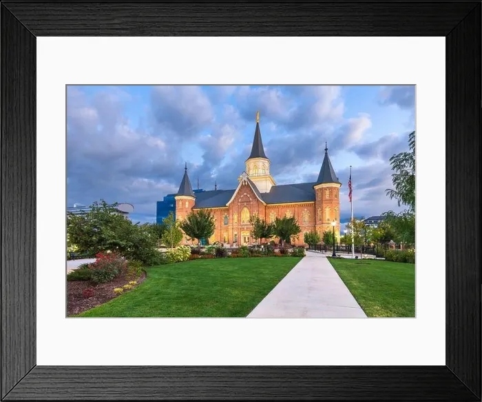 Framed Print : Provo, Utah, USA at Provo City Center Temple at twilight Framed Print : Provo, Utah, USA at Provo City Center Temple at twilight