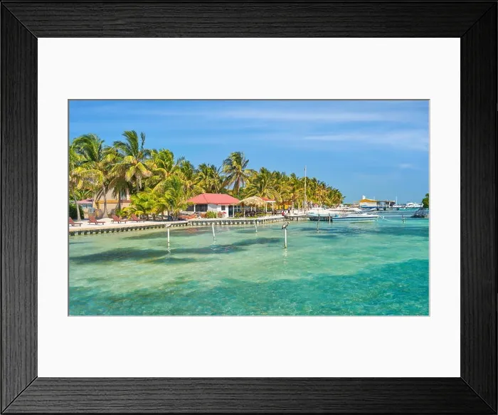 Framed Print : Caye Caulker Caribbean Island, Belize, Central America Framed Print : Caye Caulker Caribbean Island, Belize, Central America