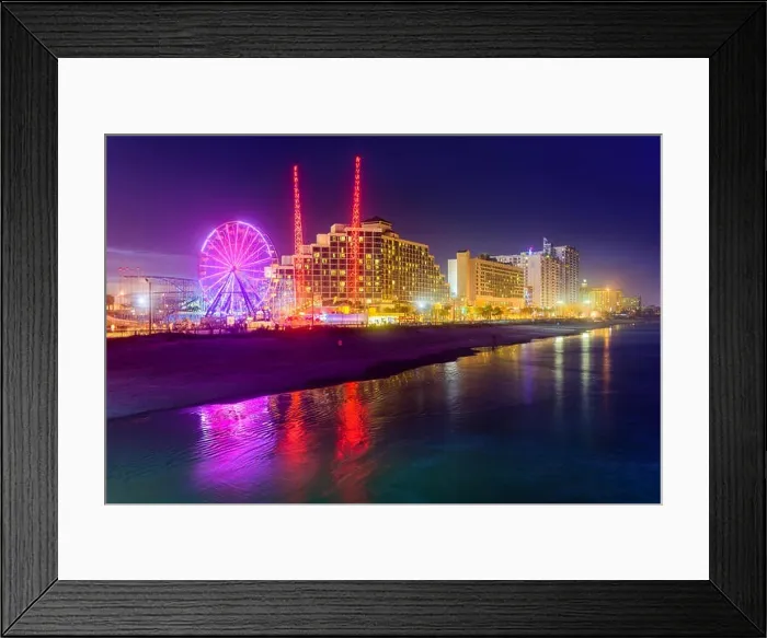 Framed Print : Myrtle Beach, South Carolina, USA beach front skyline Framed Print : Myrtle Beach, South Carolina, USA beach front skyline