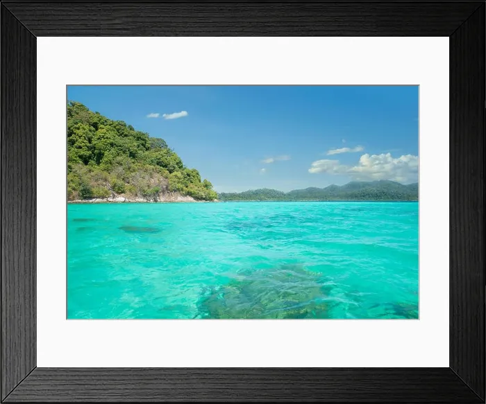 Framed Print : Summer, Travel, Vacation and Holiday concept - Idyllic Island Tranquil Bay in Phuket, Thailand Framed Print : Summer, Travel, Vacation and Holiday concept - Idyllic Island Tranquil Bay in Phuket, Thailand