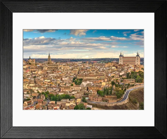 Framed Print : Toledo, Spain old town at dawn Framed Print : Toledo, Spain old town at dawn