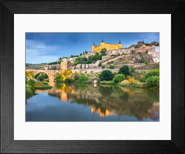Framed Print : Toledo, Spain on the Tagus River at night Framed Print : Toledo, Spain on the Tagus River at night