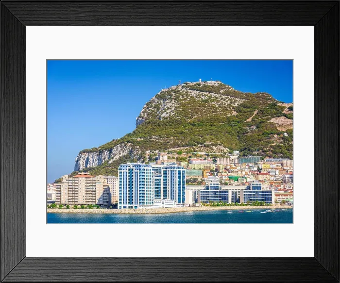 Framed Print : The Rock of Gibraltar British Overseas Territory Framed Print : The Rock of Gibraltar British Overseas Territory
